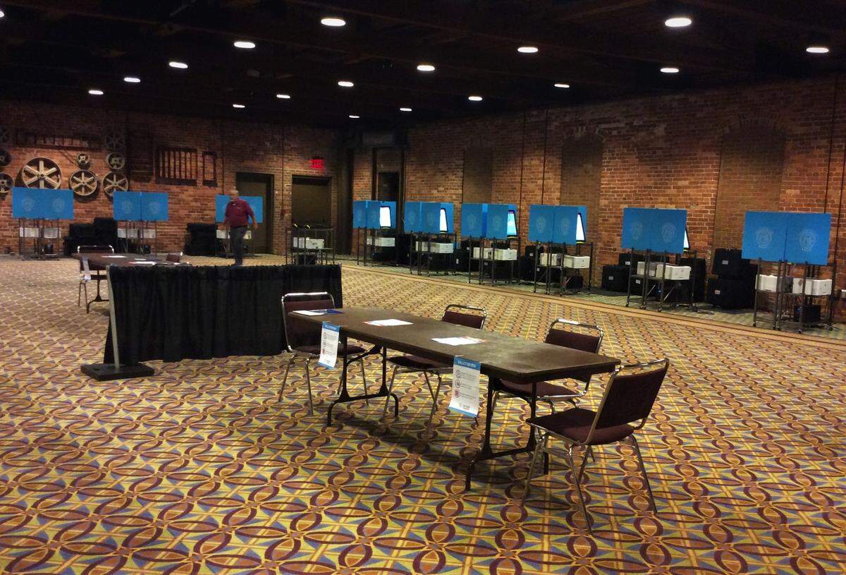 The Columbus Convention and Trade Center on Front Avenue is among the sites set up for early in-person voting in Georgia’s upcoming runoff election.
