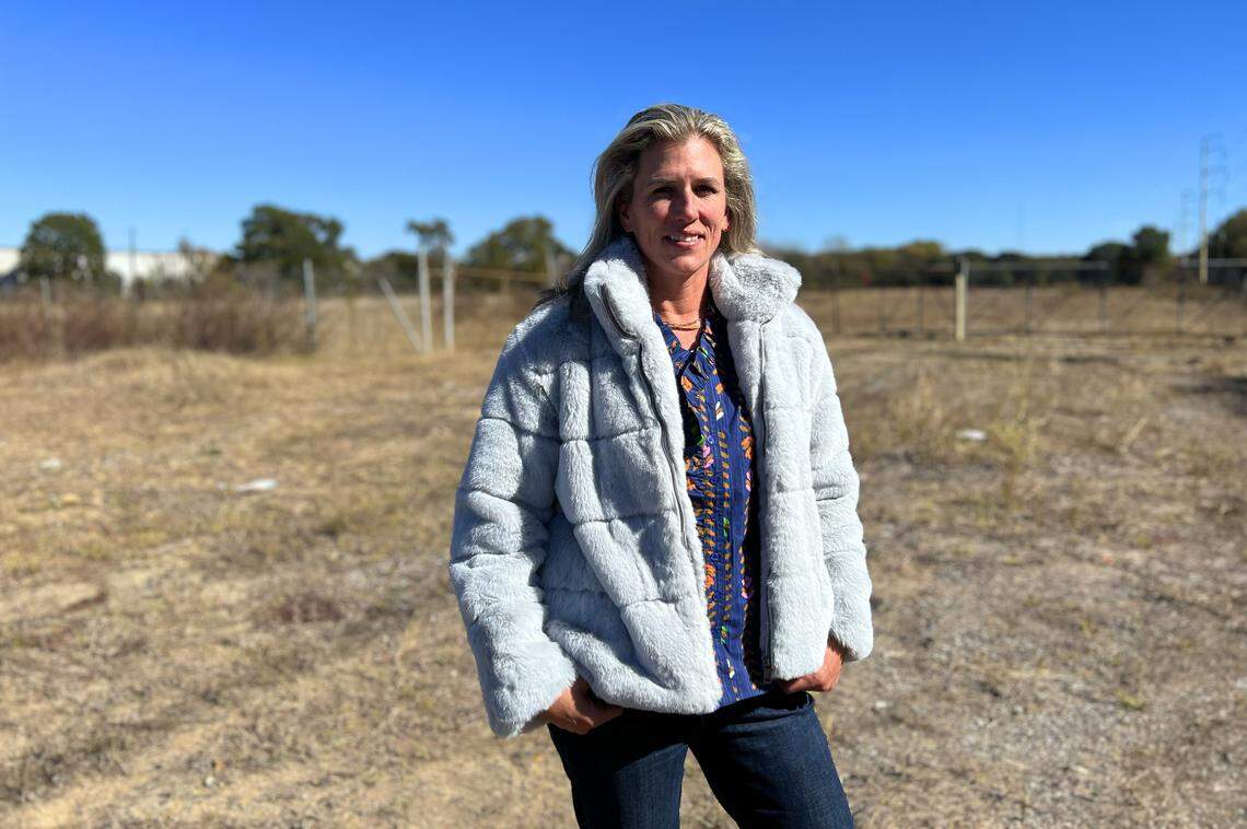 Columbus Councilor Joanne Cogle of District 7, who is running for mayor, discusses the plan for the former Georgia State Farmers Market site in Columbus during a Nov. 11, 2025, interview with the Ledger-Enquirer.