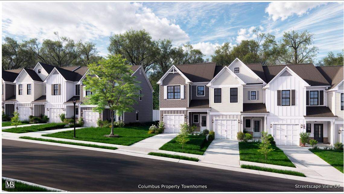 This is a rendering of a proposed townhome development by Jeff Lindsey Communities at 4937 Macon Road in Columbus.