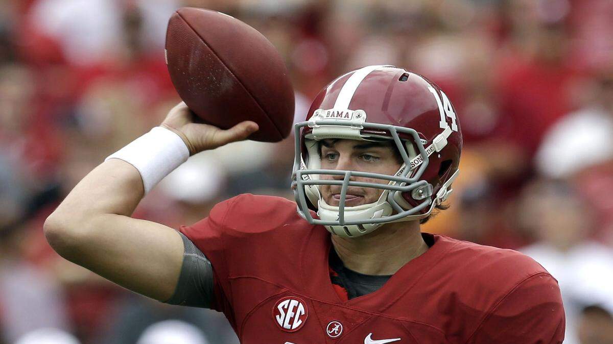 BUTCH DILL/Associated PressAlabama quarterback Jake Coker throws a pass during the first quarter against Tennessee Oct. 23 in Tuscaloosa, Ala.