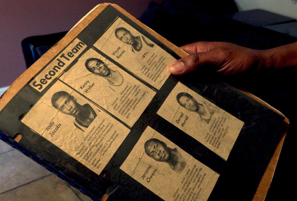 A fire destroyed all except one of the photos Warren Beaulah has of his best friend Kenneth Walker. The photo is in a scrapbook documenting their selections as Ledger-Enquirer All-Bi-City basketball team members in 1982. As he flipped through the pages, Beaulah, a graduate of Spencer High School. described Walker, a graduate of Kendrick High School. “He was just a tremendous human being,” Beaulah told the L-E during an interview last week in his east Columbus home. “I mean, he was a guy who would give you the shirt off his back. Anything you needed, he was going to be there to help you.”