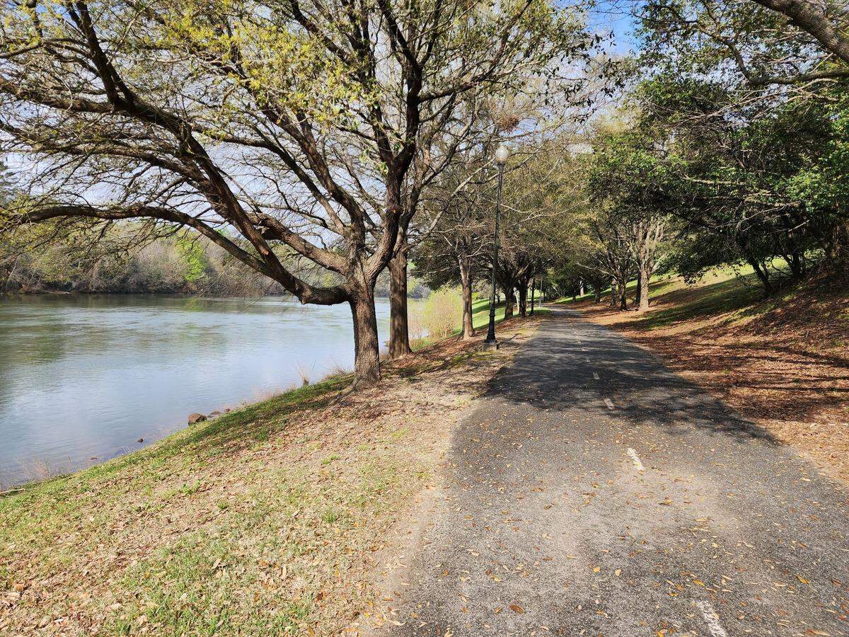 Chattahoochee Riverwalk trail in Columbus, Georgia.