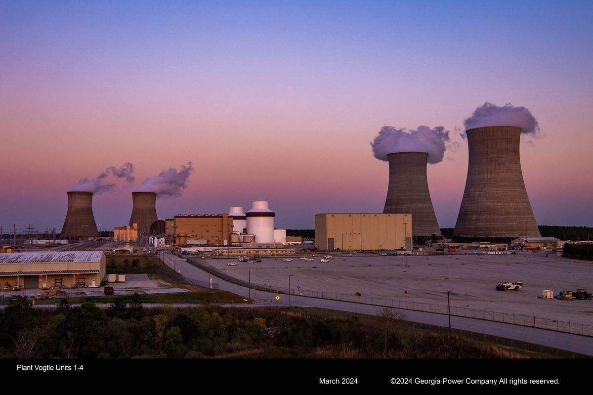 Georgia Power Plant Vogtle units 1-4, March 2024