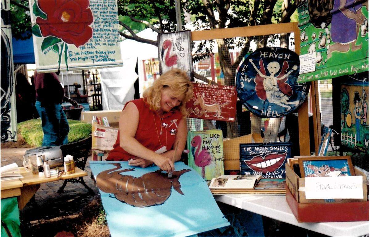 Riverfest became a place for artists to sell their crafts.