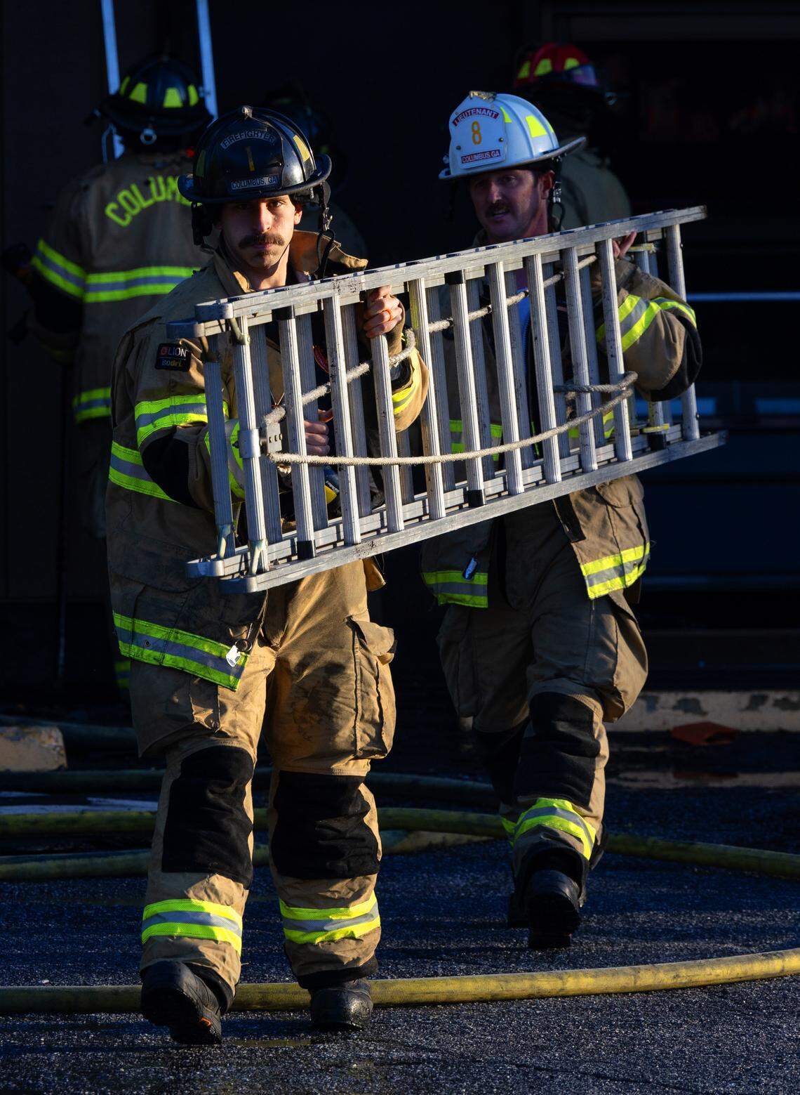 A fire April 15, 2026, at Rosehill Seafood, 2621 Hamilton Road in Columbus, has been put out, and a suspect has been arrested and charged with arson, according to Columbus Fire & EMS Deputy Chief Daniel Macon.
