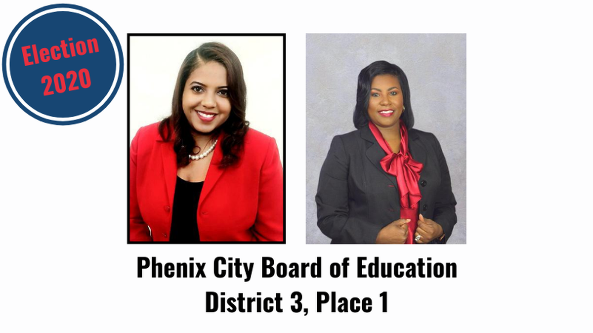 Likitca Thomas-Ligon (left) and Katrina Collier-Long (right) are running for the Phenix City Board of Education District 3, Place 1 seat in the Aug. 25, 2020, municpal election.