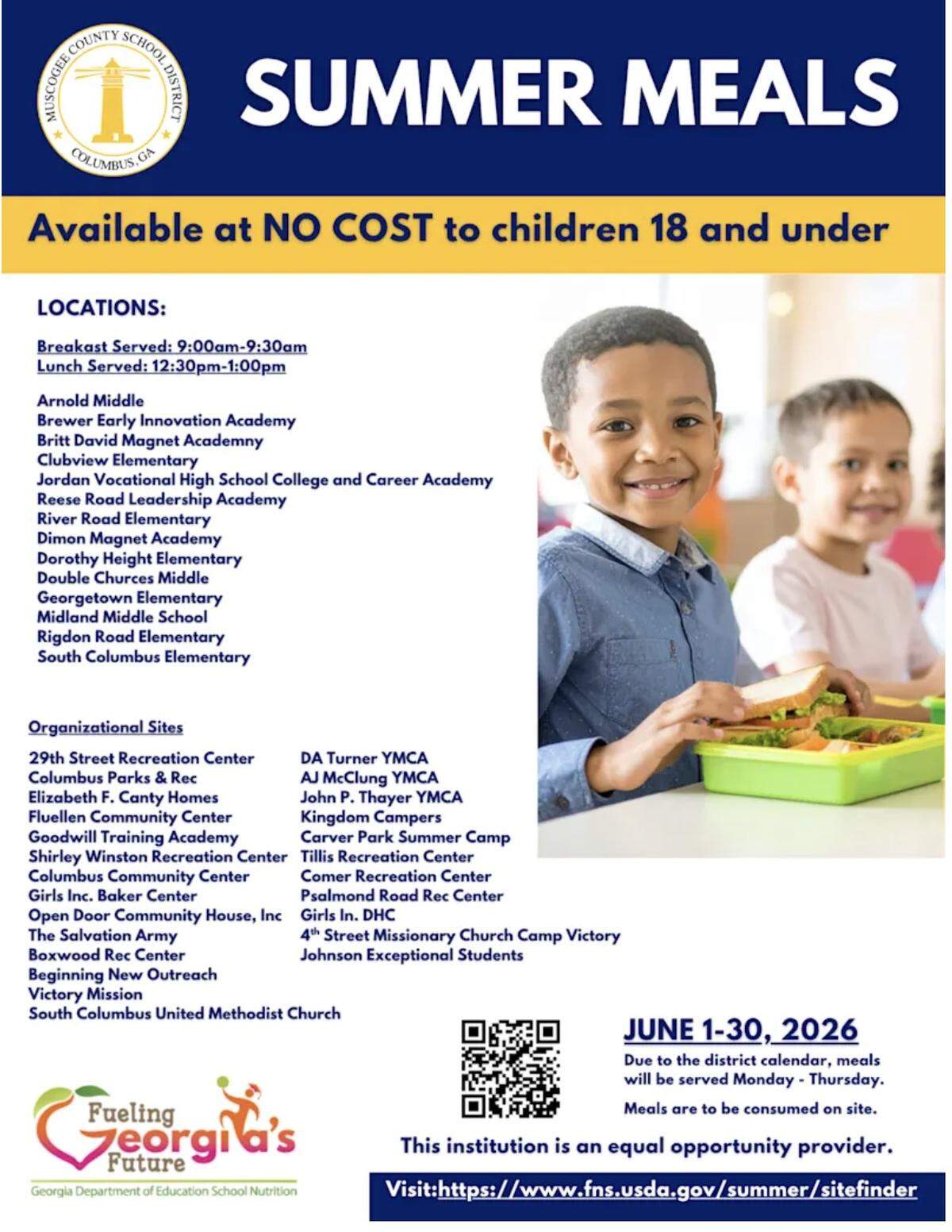 MCSD Summer Meal Program