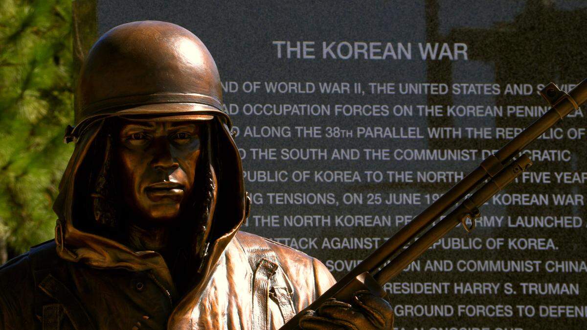 Four larger-than-life statues created by sculptor Jay Warren, including this one of a U.S. Army Infantryman from the Korean War, have now been installed to the Korean War Memorial at the National Infantry Museum.
