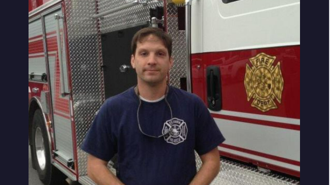 Georgia volunteer firefighter Chris Clifton died from COVID-19 complications. CREDIT: Sylvania Fire Department.