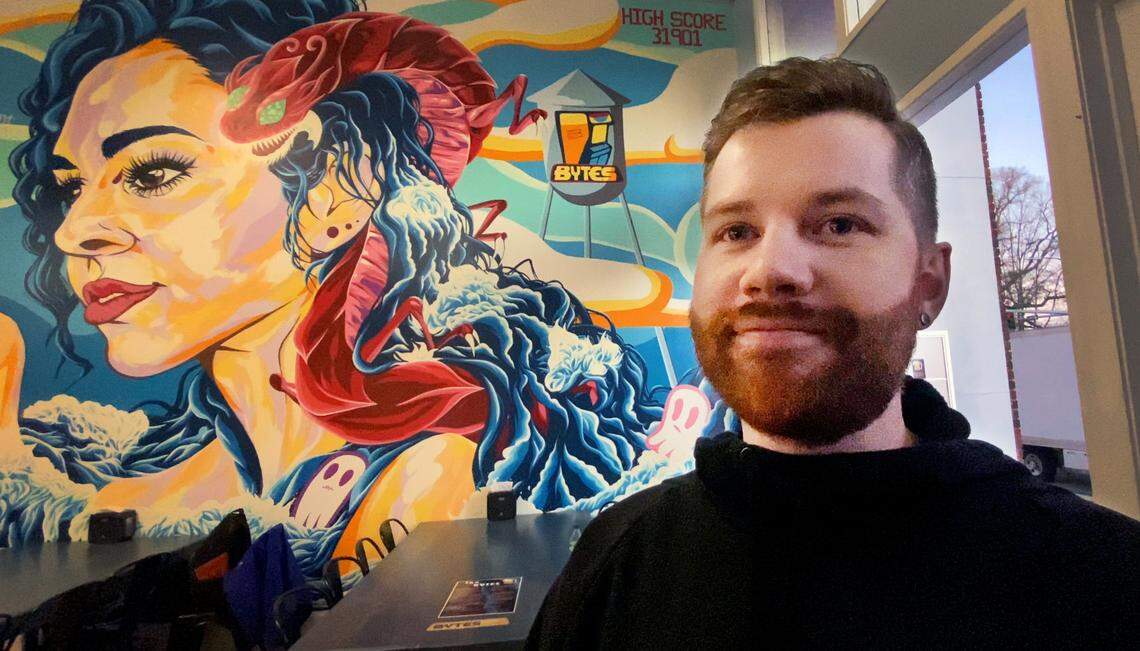 Ben MacMinn is one of the owner/partners at Bytes and Brews in Columbus. 01/16/2024