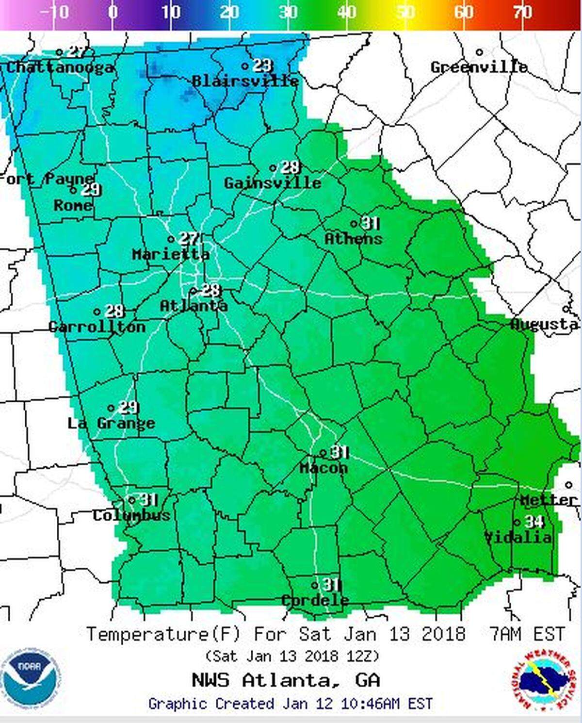 A few days of warm temperatures will turn frigid in Columbus as a cold front moves over the region, subfreezing temps.