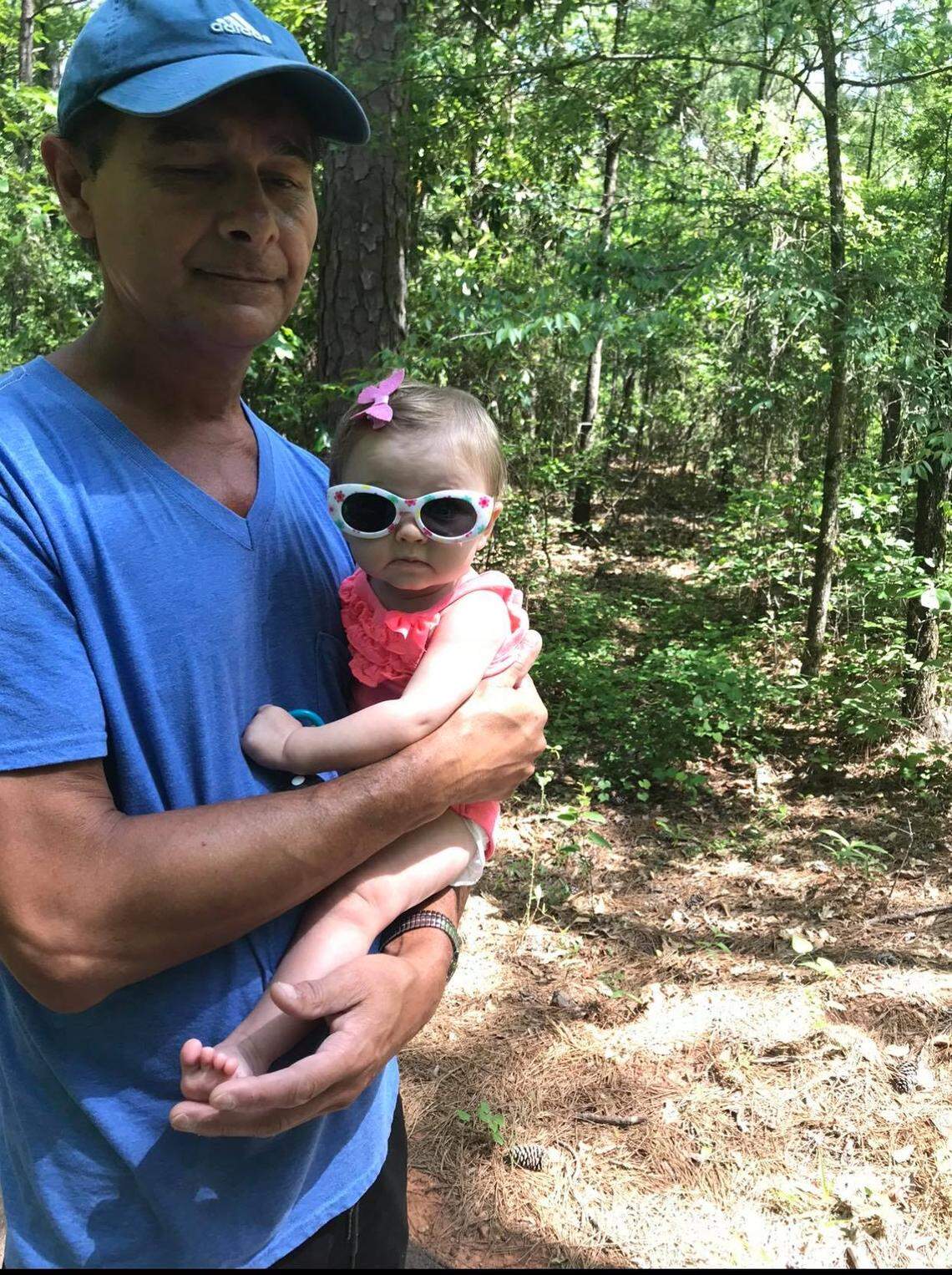 Danny Jones is pictured here with his granddaughter.