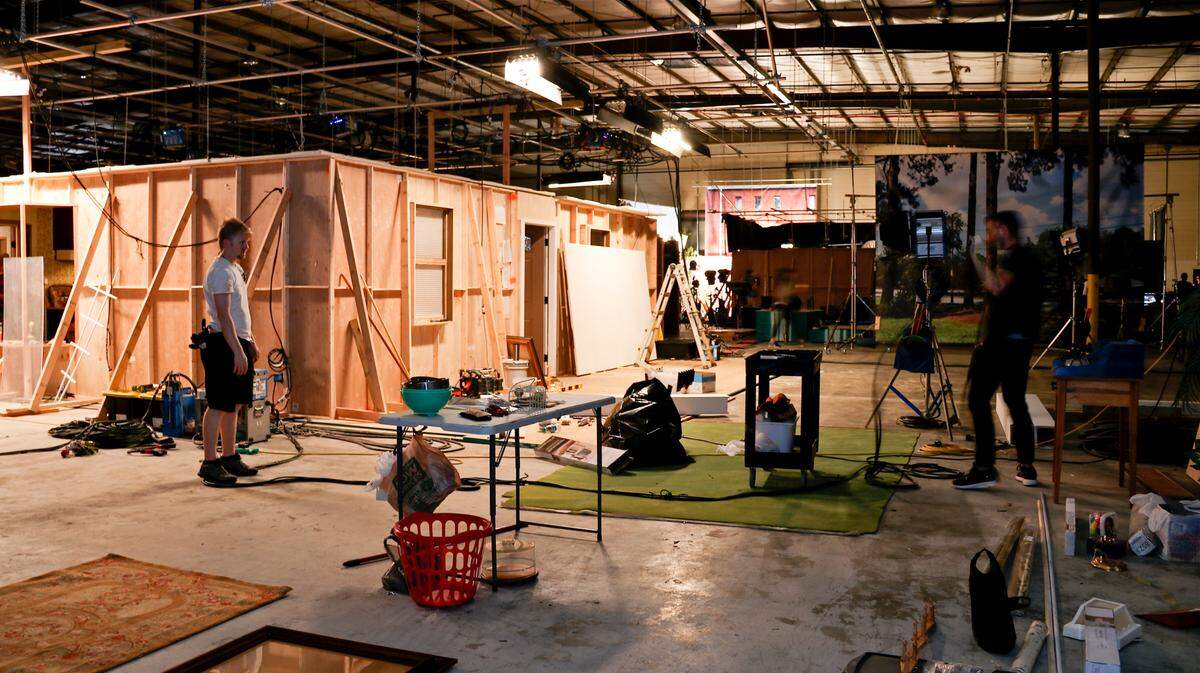 Flat Rock Studio has 140,000 square feet of stage and workshop space, with stages ranging from 30,000 to 70,000 square feet.