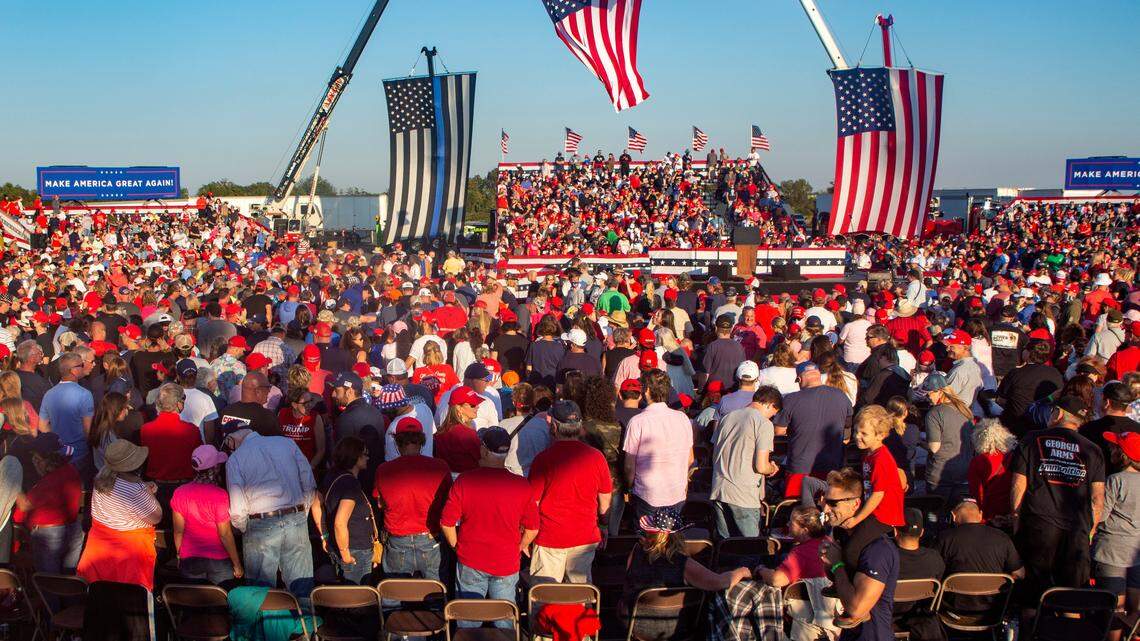 The ‘most important election in our lifetime.’ Trump supporters flock to Macon rally