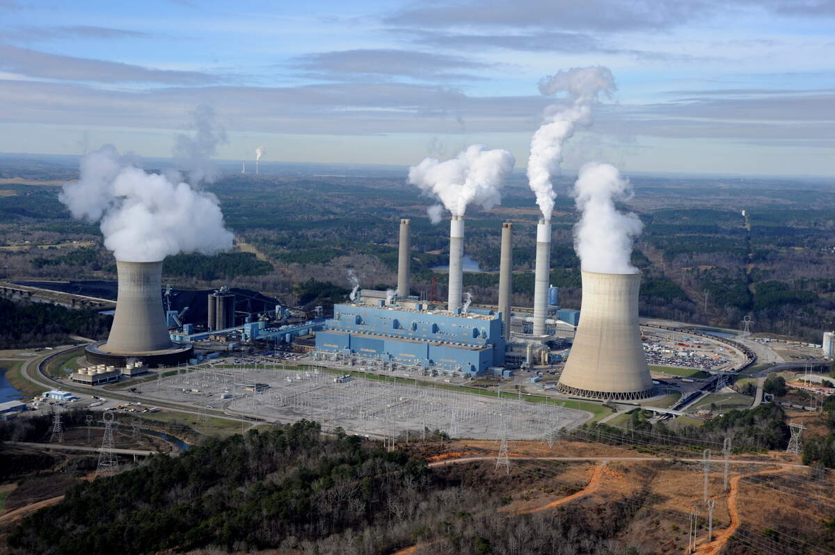 Miller Steam Plant (Alabama Power Company) on the Locust Fork of the Black Warrior River in Jefferson County, Al.