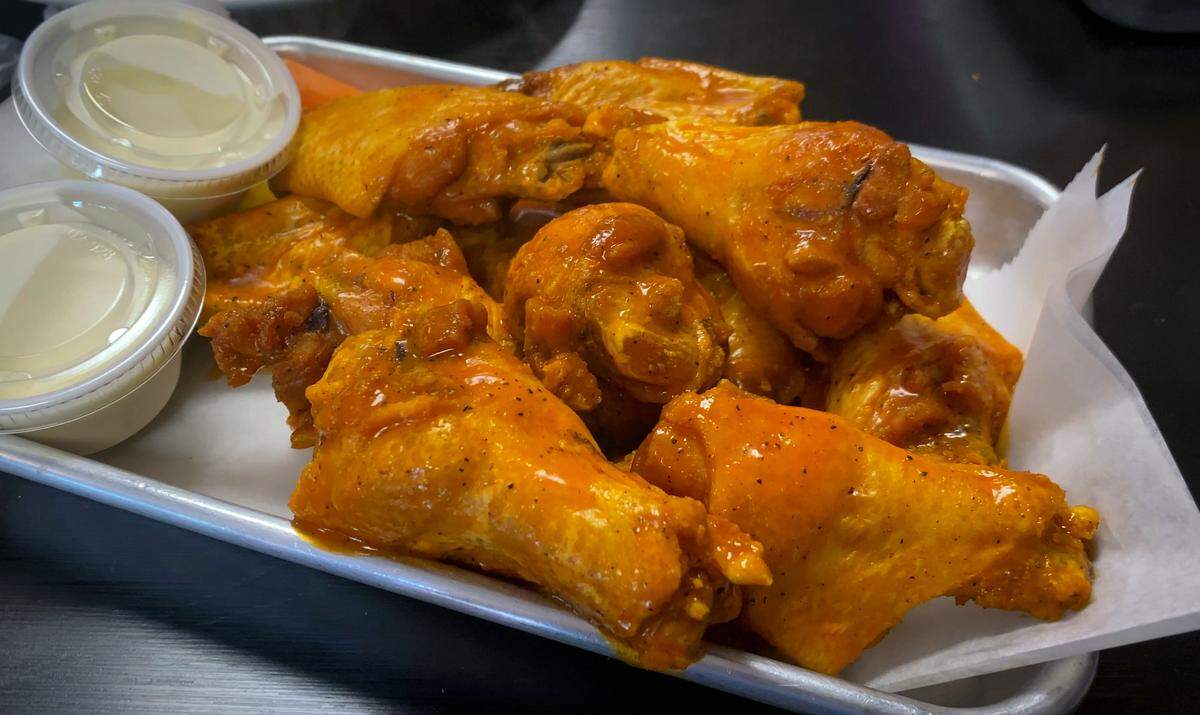 Ledger-Enquirer visual journalist Mike Haskey ordered the wings in a mild sauce at Cataula Creek restaurant,813 US-27 in Harris County, on May 7, 2026.