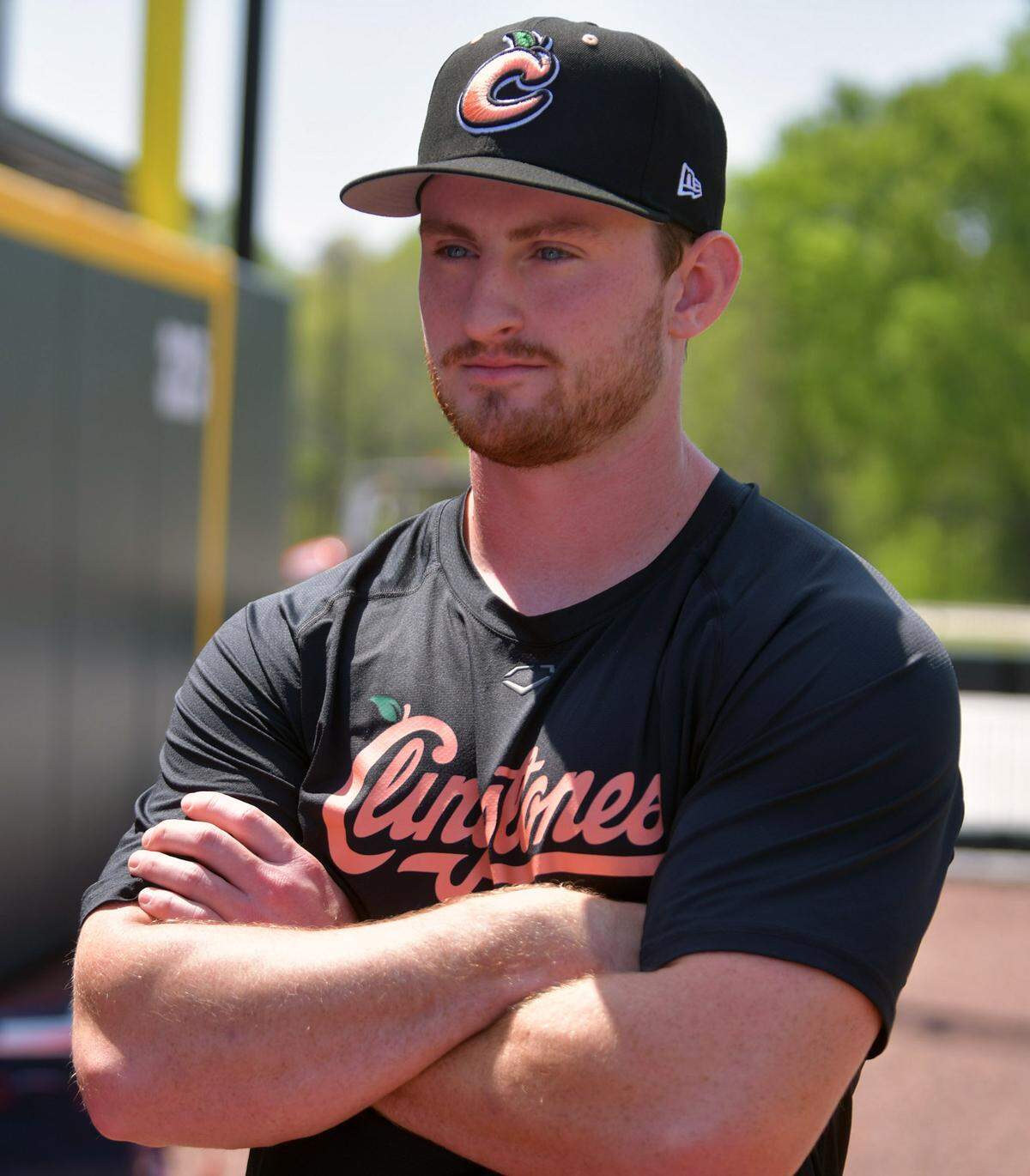 Blake Burkhalter is a pitcher with the Columbus Clingstones. 04/01/2025