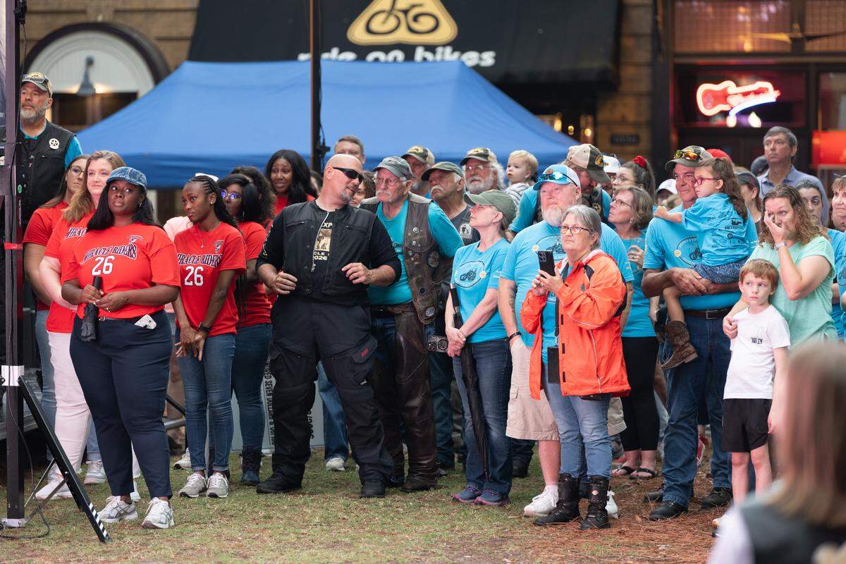 Scott Ressmeyer and the Miracle Riders returned to Columbus on May 22, 2026, finishing their Pony Express-themed motorcycle ride of 9,300 miles across 16 states in 21 days to raise awareness of and money for Columbus State University’s College of Education & Health Professions.