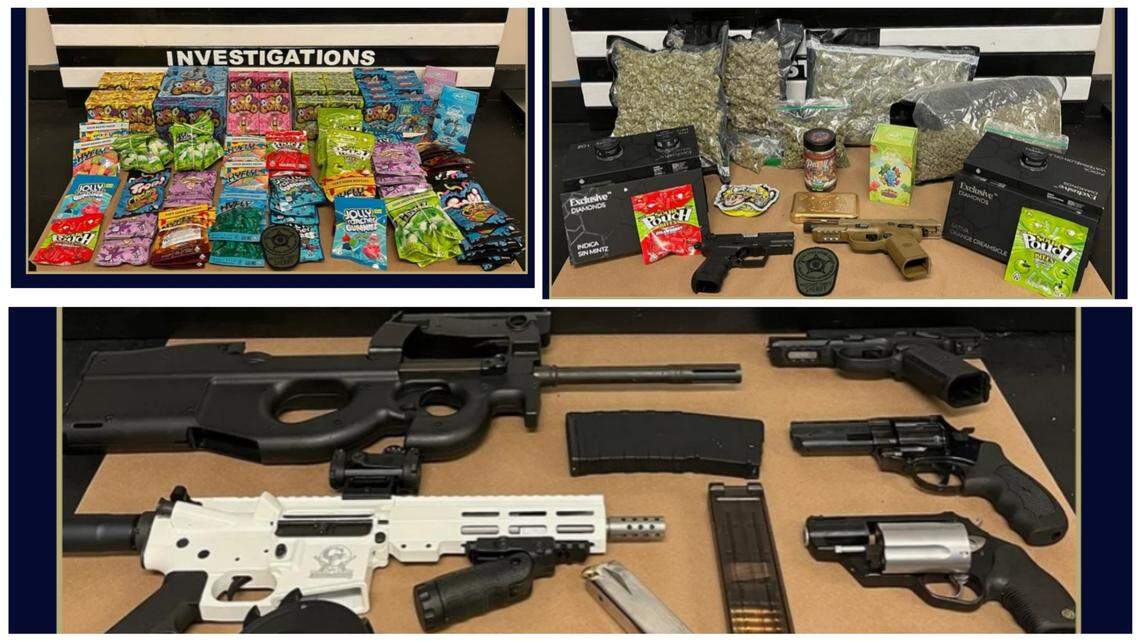 Guns, over $25,000 in drugs seized by the Muscogee County Sheriff’s Office. Two arrested