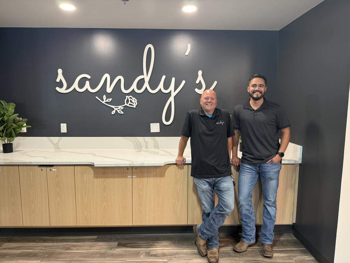 Sandy’s Cafe officially opened May 4 in the space formerly occupied by Midtown Cafe and Bakery, at 2357 Warm Springs Road in Columbus. The cafe is operated by Isaac Salazar, left, and Alonso Trevizo, right, two friends who met while working in the Columbus Police Department in 2017. They are pictured May 28, 2026.