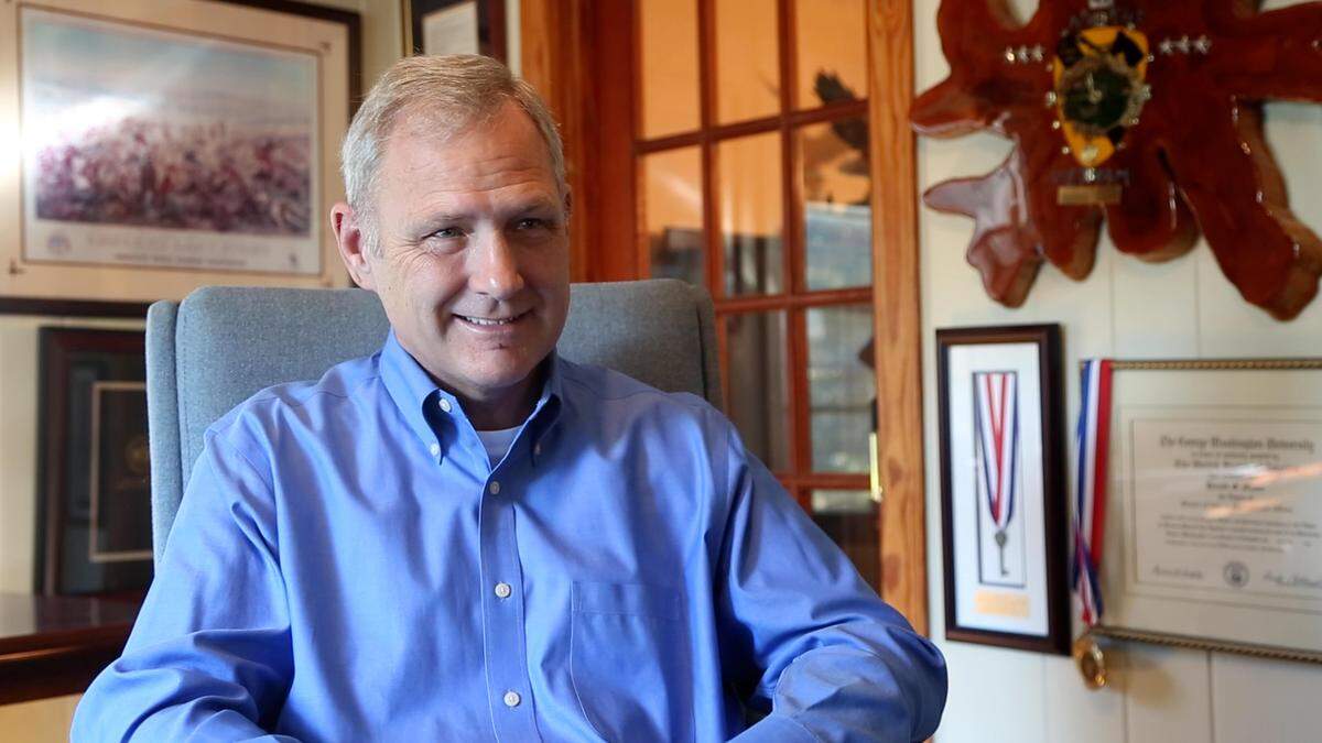 David Moore, the son of Julie and Lt. Gen. Hal Moore, is an advocate to rename Fort Benning after his parents and their family values, at his parent’s home in Auburn, Al. on August 18, 2021.