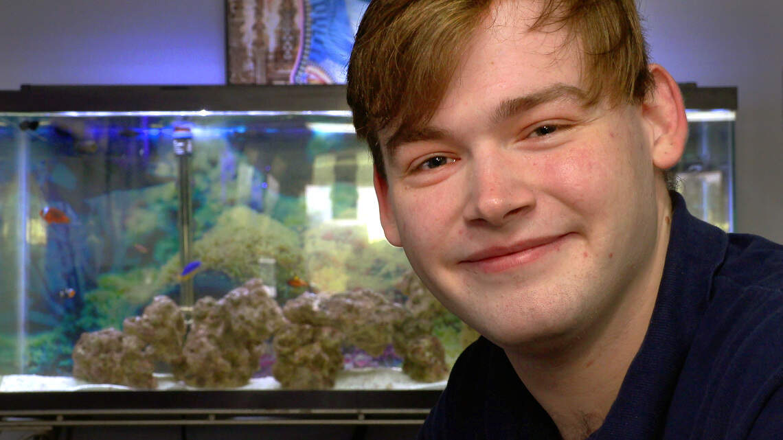 He serviced fish tanks for Shaq, Orlando Airport. Now he owns his own business in Columbus