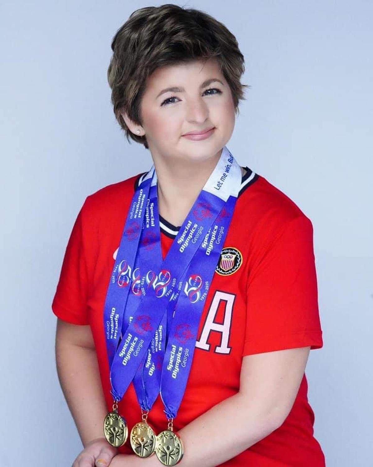 Kelsey Norris has won several medals at the Special Olympics in bowling, swimming and track (1,500-meter and 3,000-meter race walks).