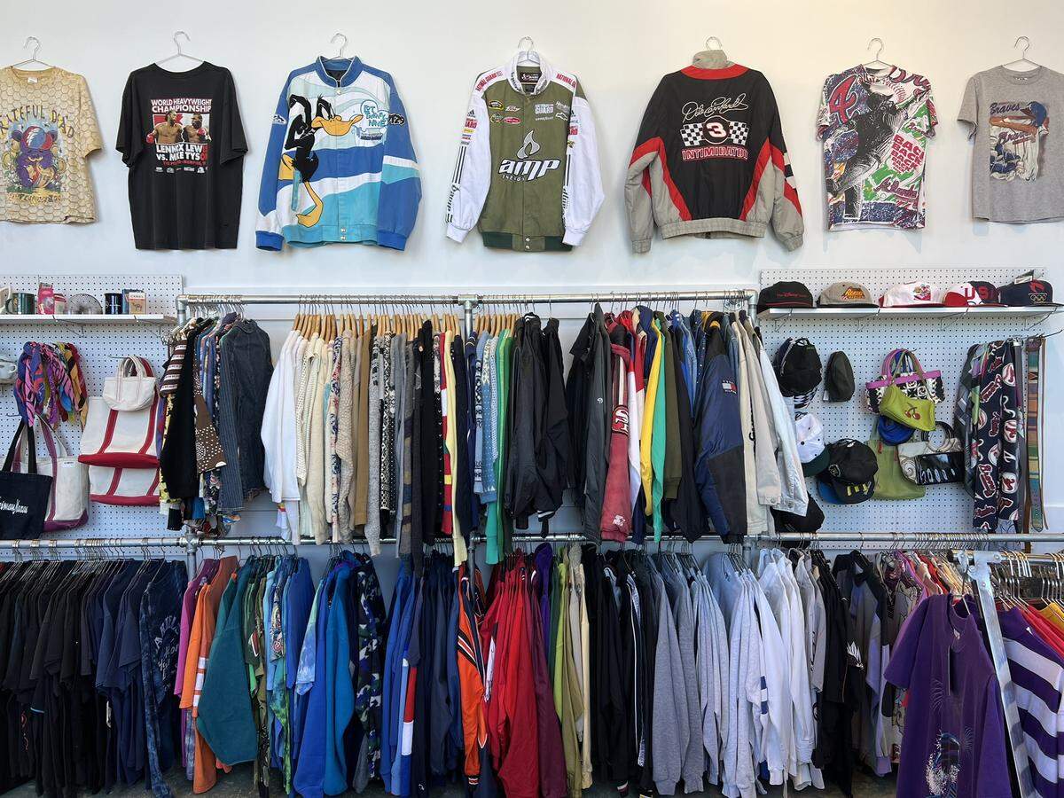 Felix Rosario and Owen Cotthaus opened a new vintage clothing store, Silver Hanger, in Highside Marker on Oct. 6, 2023.