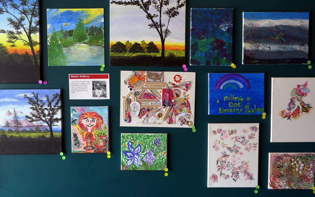 The Home Is Where The Art Is exhibition showcases artwork created by people experiencing homelessness in Muscogee County. 04/26/2023