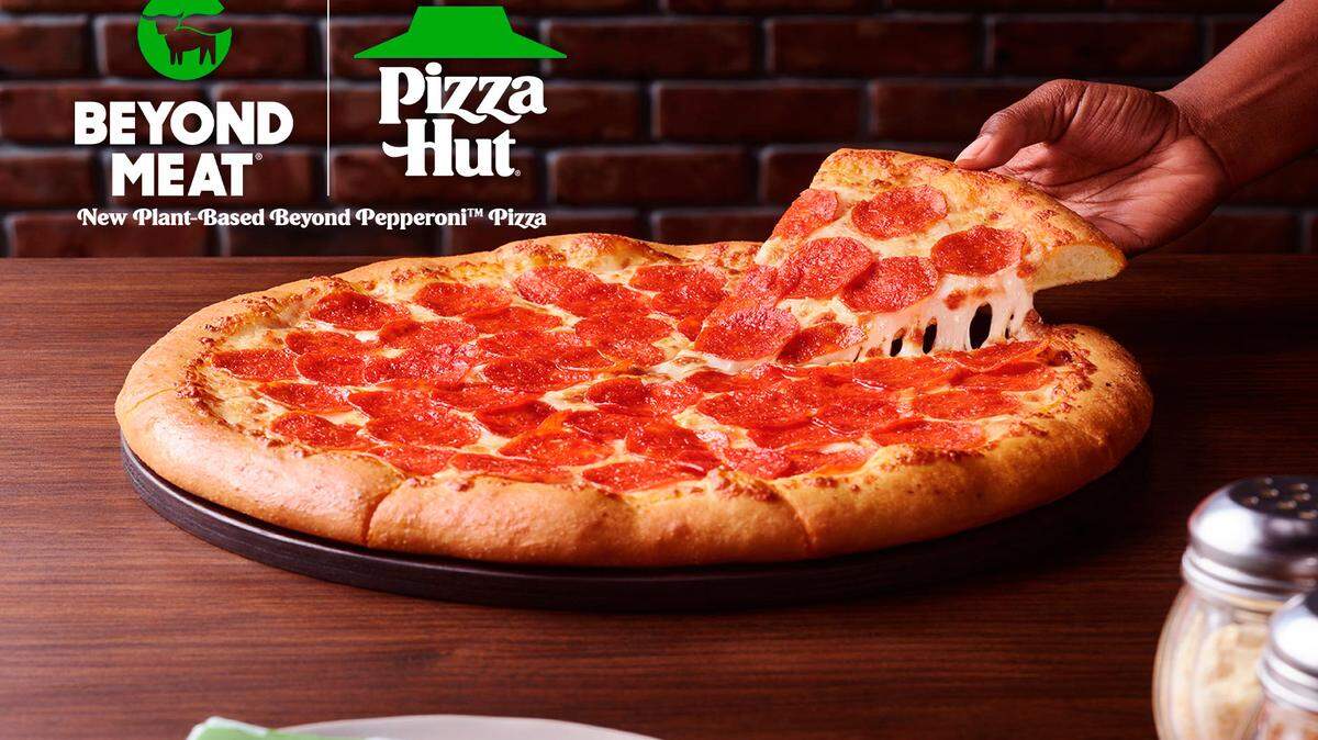 Beyond Pepperoni was co-developed by Beyond Meat and Pizza Hut’s culinary teams. It is made from plant-based ingredients like peas and rice, with no GMOs, soy, gluten, hormones, antibiotics or cholesterol, the chain says.