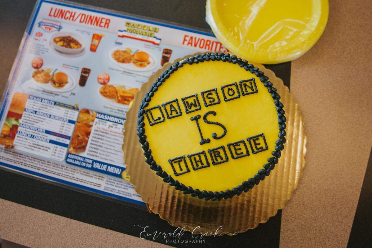 Lawson’s Waffle House cake.