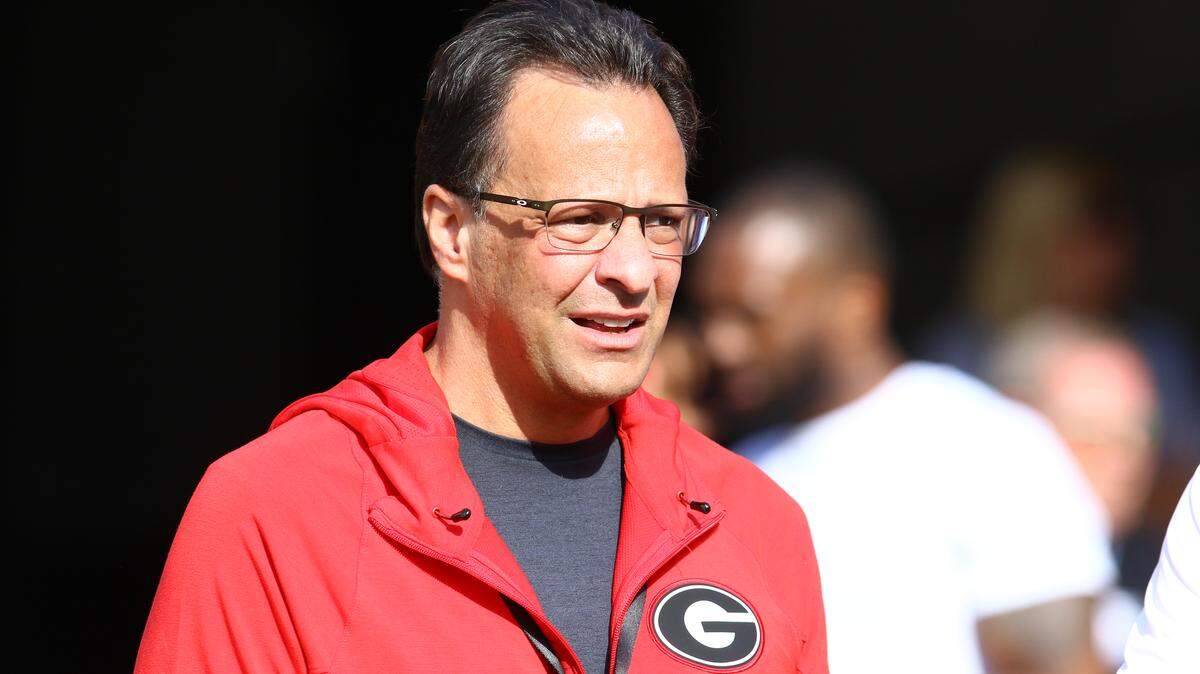 Tom Crean during the G-Day Game at Sanford Stadium in Athens, Ga., on Saturday, April 21, 2018