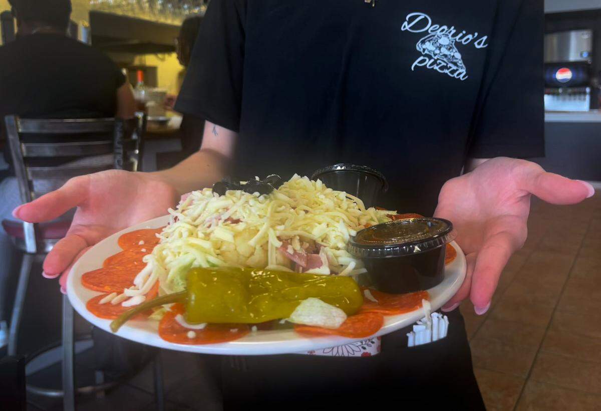 This is the Italian chef salad that Ledger-Enquirer reporter Kelby Hutchison ordered Friday at Deorio’s Pizza in Columbus, Georgia. 08/09/2024