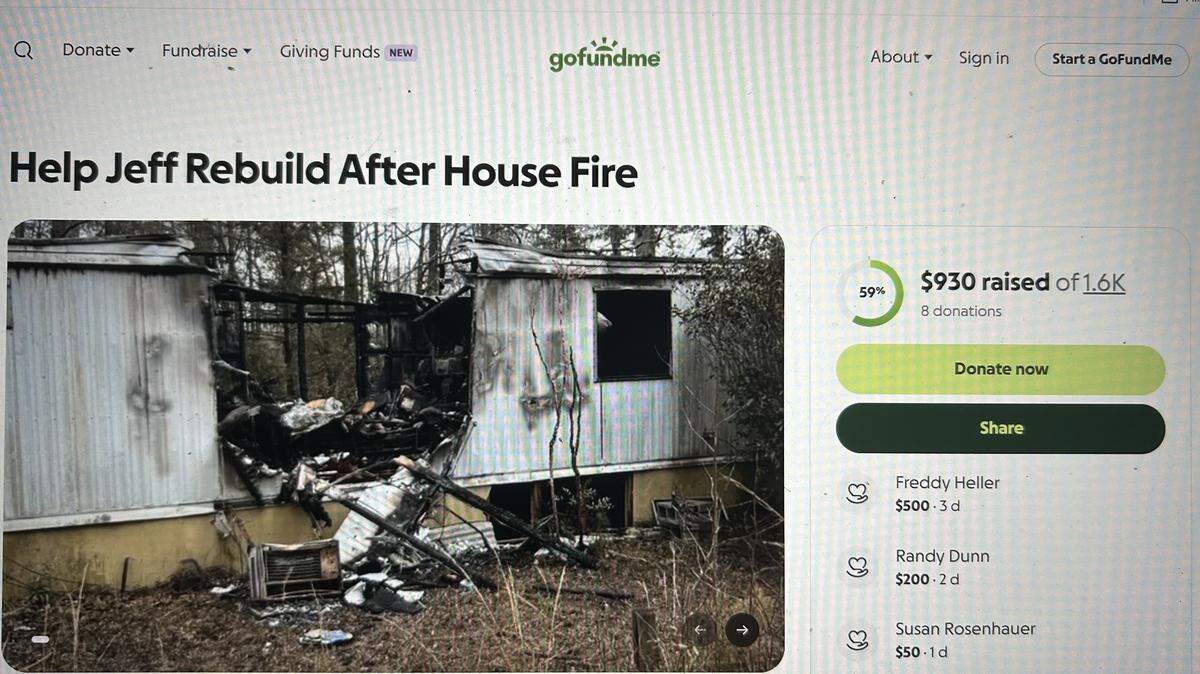Canterbury Creepers, a Phenix City haunted house club, is asking for donations to the GoFundMe.com account established to help Jeff Kirkland, a volunteer EMT whose home was destroyed by a fire on Christmas Day.