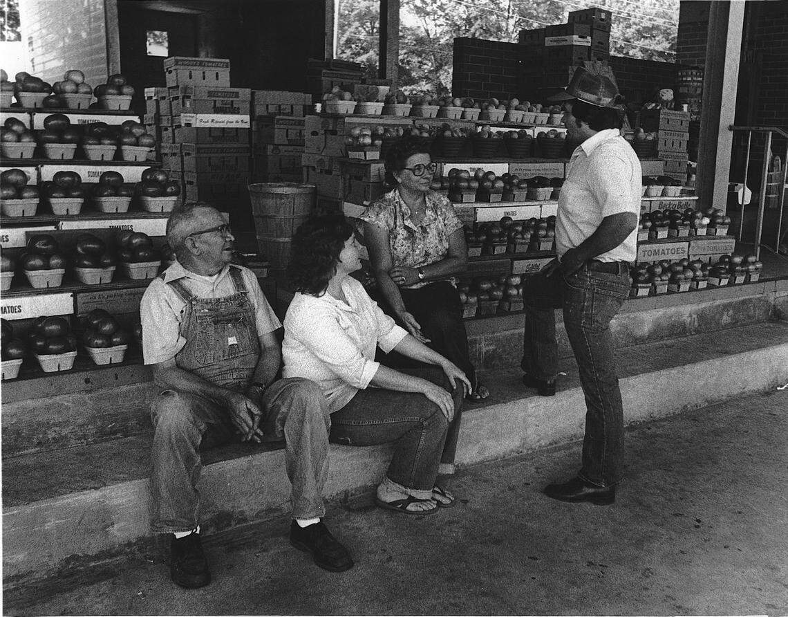 This undated file photo shows people gathered at the former Georgia State Farmers Market in Columbus.