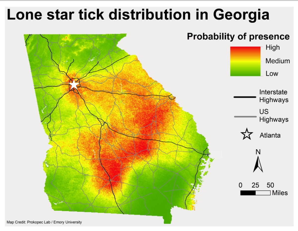 Mapping the lone star tick is another step in a comprehensive Emory project to track and monitor the array of tick species in Georgia and the diseases that they can spread — including those caused by emerging pathogens.