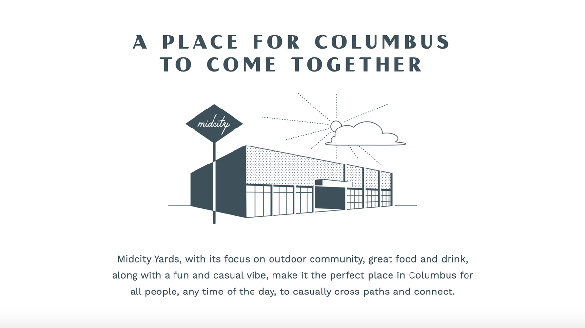 A Columbus, Georgia developer is turning building near downtown into brewery, restaurant, dog park & more. Midcity Yards will have first opening in 2021.