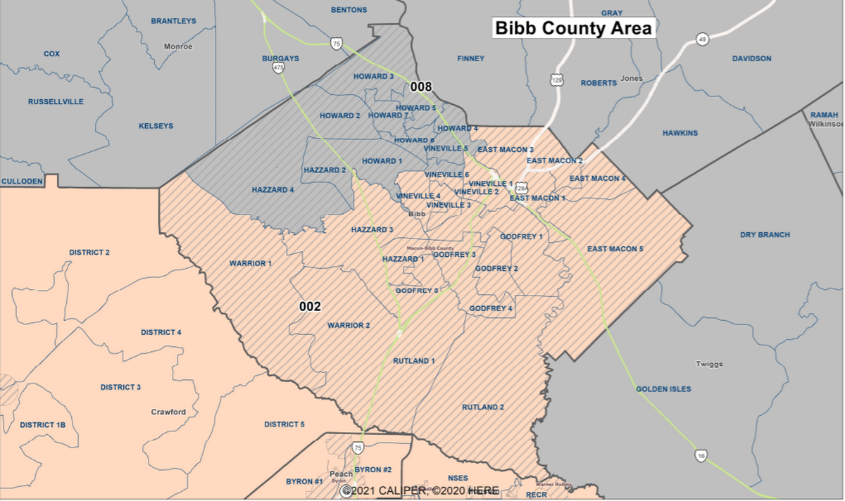 The newly-approved congressional map for Macon leaves most of the city within the 2nd District.
