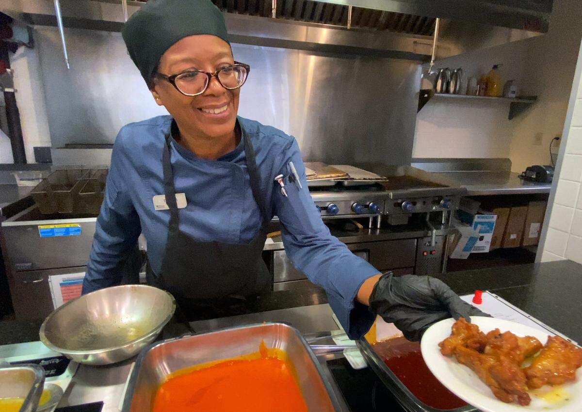 The Hilton Garden Inn in Columbus hosted a grand re-opening ceremony Thursday. Attendees were able to sample the hotel’s food, including chicken wings that were sauced to order. 07/25/2024