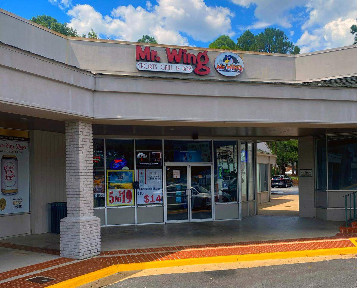 Mr. Wing Sports Grill & Bar is located at 4519 Woodruff Rd., Suite 15, in Columbus, Georgia. 08/29/2024