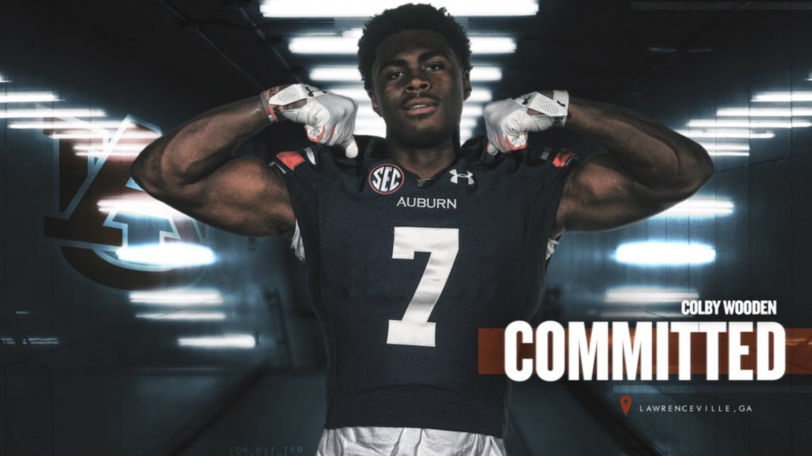 Archer High School defensive end Colby Wooden has committed to Auburn