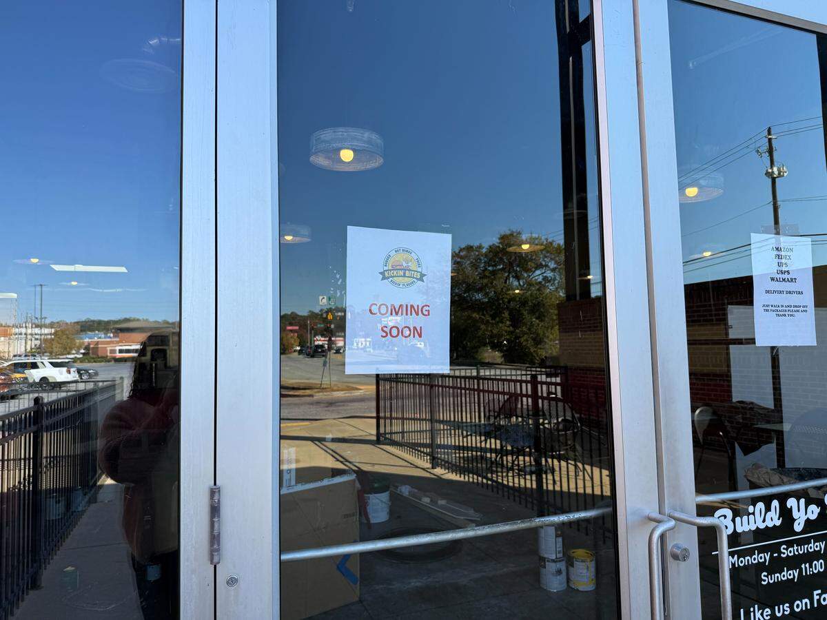 Build Yo Salad, pictured Nov. 18, 2025, at 3150 Macon Road in Columbus, has permanently closed. A new restaurant, Kickin’ Bites, will open in the same spot, according to a sign on the door.