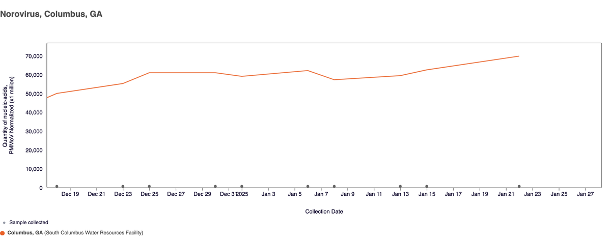 Columbus. has seen an increase in norovirus cases recently.
