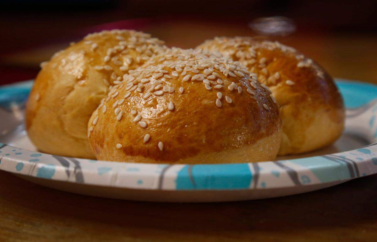 This is the bisquet at Chilango Pride Bakery in Columbus. “It’s a sweet bread with a dense texture and a taste of margarine and milk,” says the sign next to it in the bakery. 04/24/2025