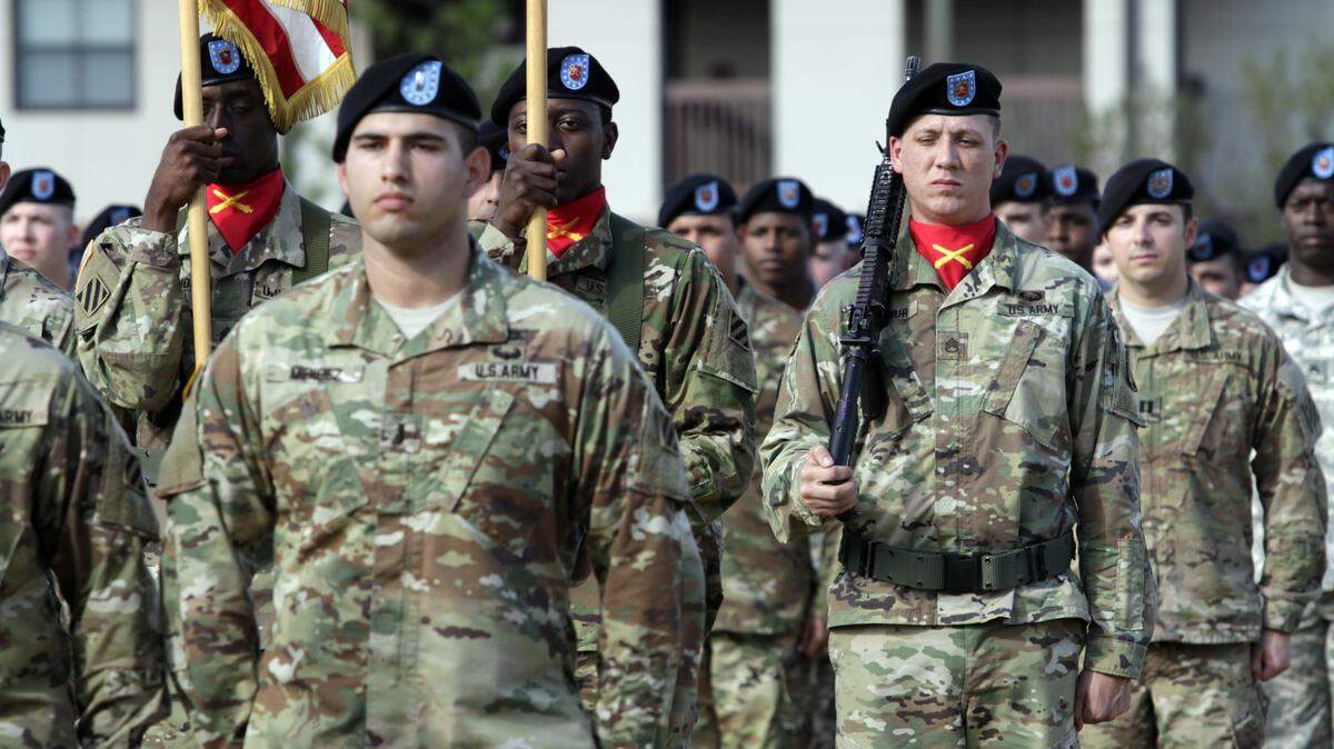 ROBIN TRIMARCHI rtrimarchi@ledger-enquirer.comThe Inactivation Ceremony for the 1st Battalion, 10th Field Artillery Regiment, 3rd Brigade Combat Team, 3rd Infantry Division on Kelley Hill Friday. The 600-soldier battalion is the first of five 3rd Brigade battalions that will deactivate by the spring of 2016 as part of the overall U.S. Army reduction in force.  12.11.15
