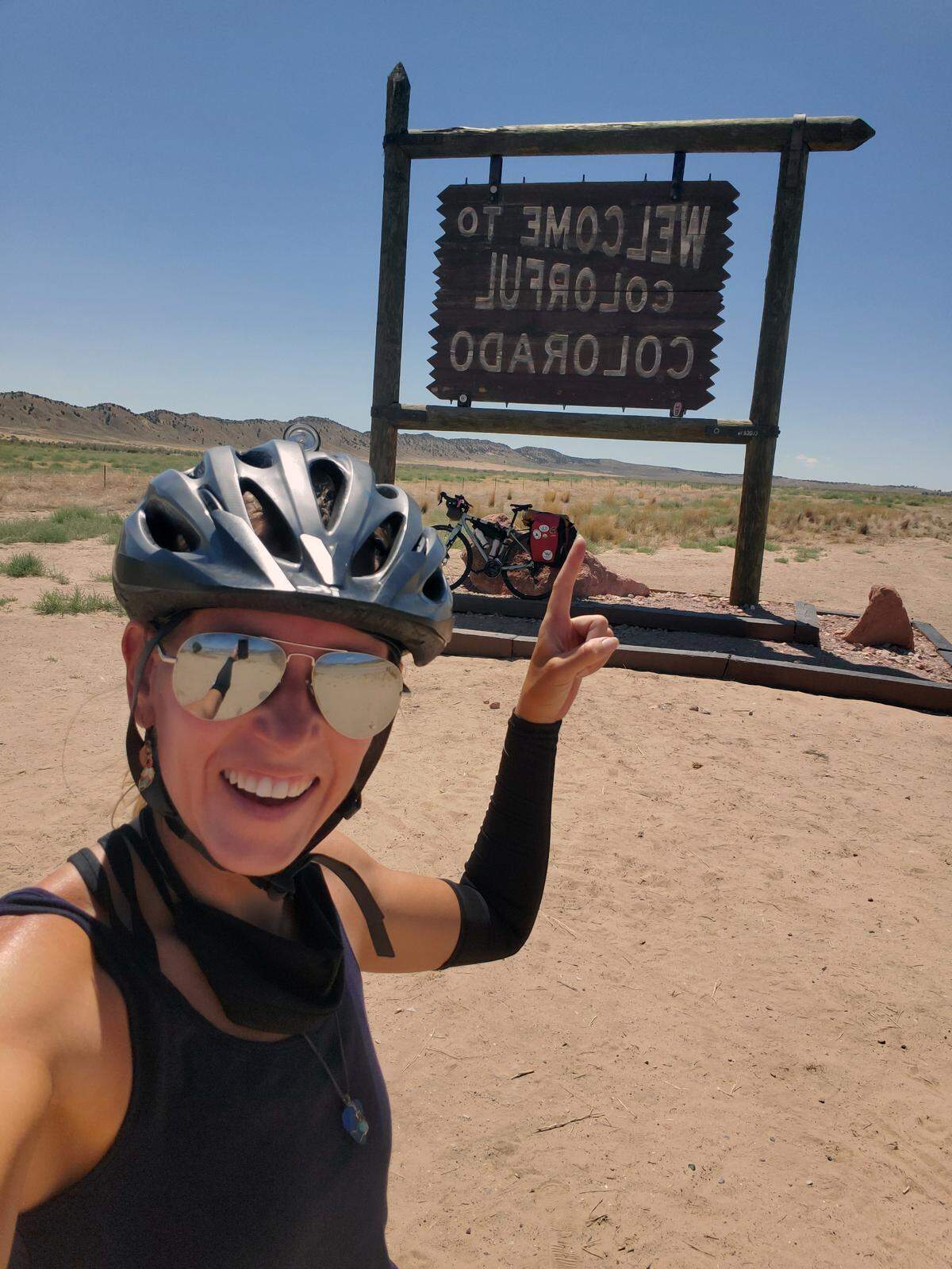 In 2020, Charlotte Gallagher biked from Portland, Oregon to Columbus, Georgia.