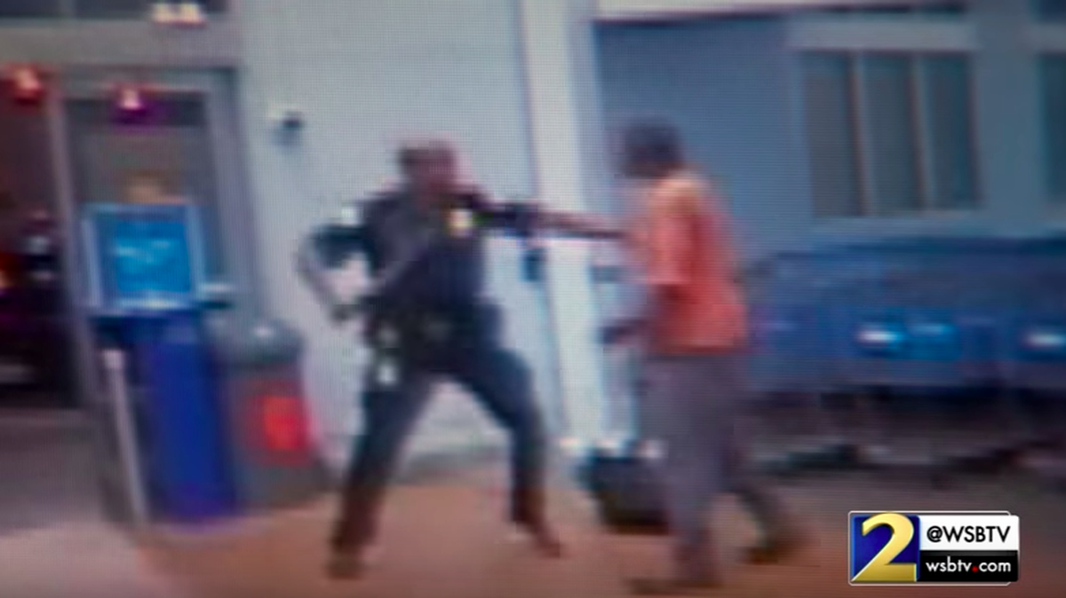 A former Atlanta police officer was sentenced to five years in prison for beating a man in Walmart over what he thought was a stolen tomato.