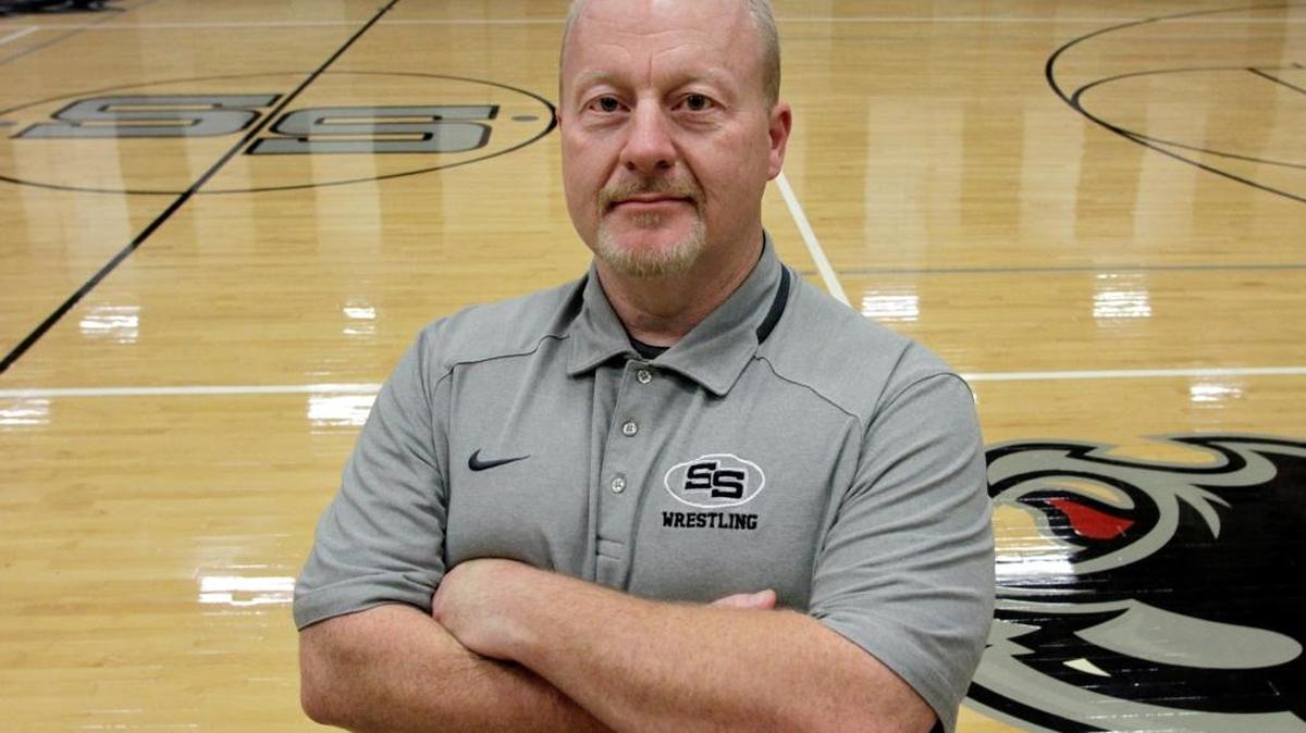 Smiths Station head wrestling coach Tommy Sanders, the All-Bi-City Wrestling Coach of the Year.