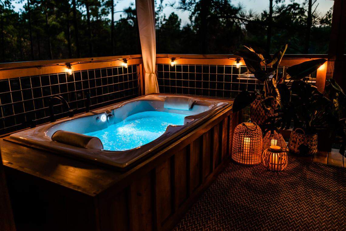 The “Bide in the Trees — Luxury Treehouse Experience” in the Talbot County community of Box Springs went live on Airbnb a few days before Christmas. It’s considered the only luxury treehouse available for rent not just in the Columbus area but anywhere in Georgia that’s south of the Atlanta metro area.