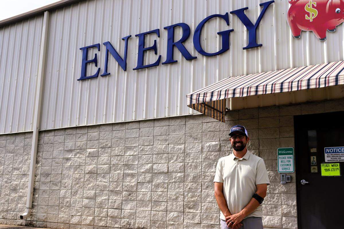 Mike Gunter, general manager at Energy Savers in Columbus, Georgia. 07/29/2025
